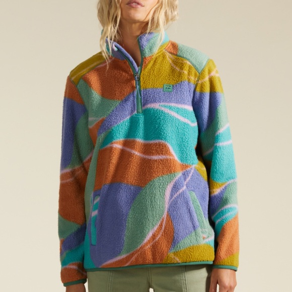 Billabong Tops - Billabong Women’s Boundary Mock Neck Fleece